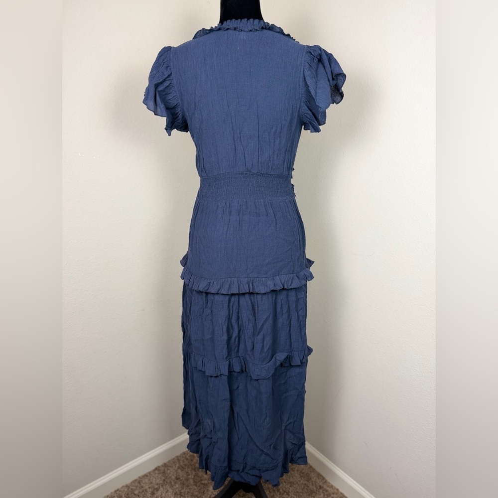 Pinch navy Ruffled Maxi Dress - Picture 7 of 7